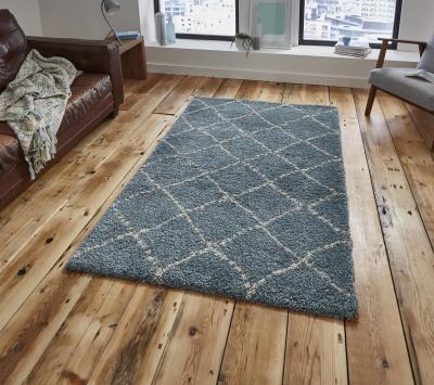 Ruislip Rug Teal/Cream